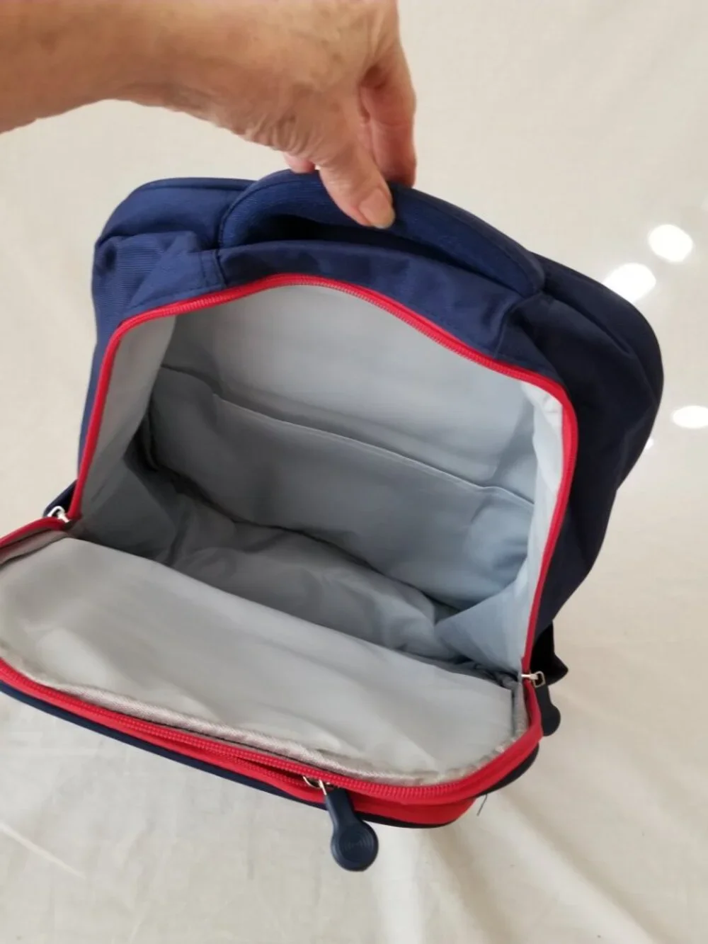 NEW! Bluebabi Color Block Backpack with Bottle Pockets, Padded Back, Chest Strap
